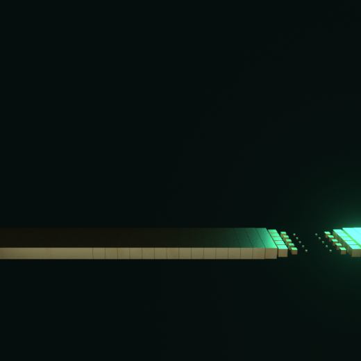 Conveyor Marquee rendered in Blender 5.2, Signal Dusk
