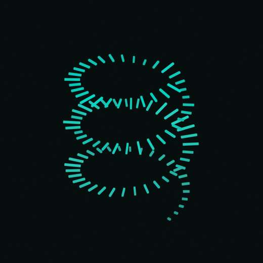 Spectrum Helix rendered in Blender 5.2, Signal Dusk