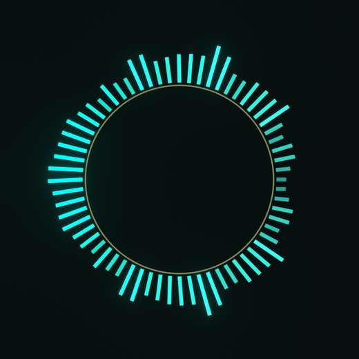 Radial Spectrum rendered in Blender 5.2, Signal Dusk